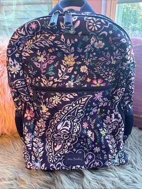 Vera Bradley Strawflowers XL Campus Backpack in Performance Twill Vera Bradley Women main image 3